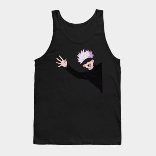 Waving White Haired Sorcerer Tank Top